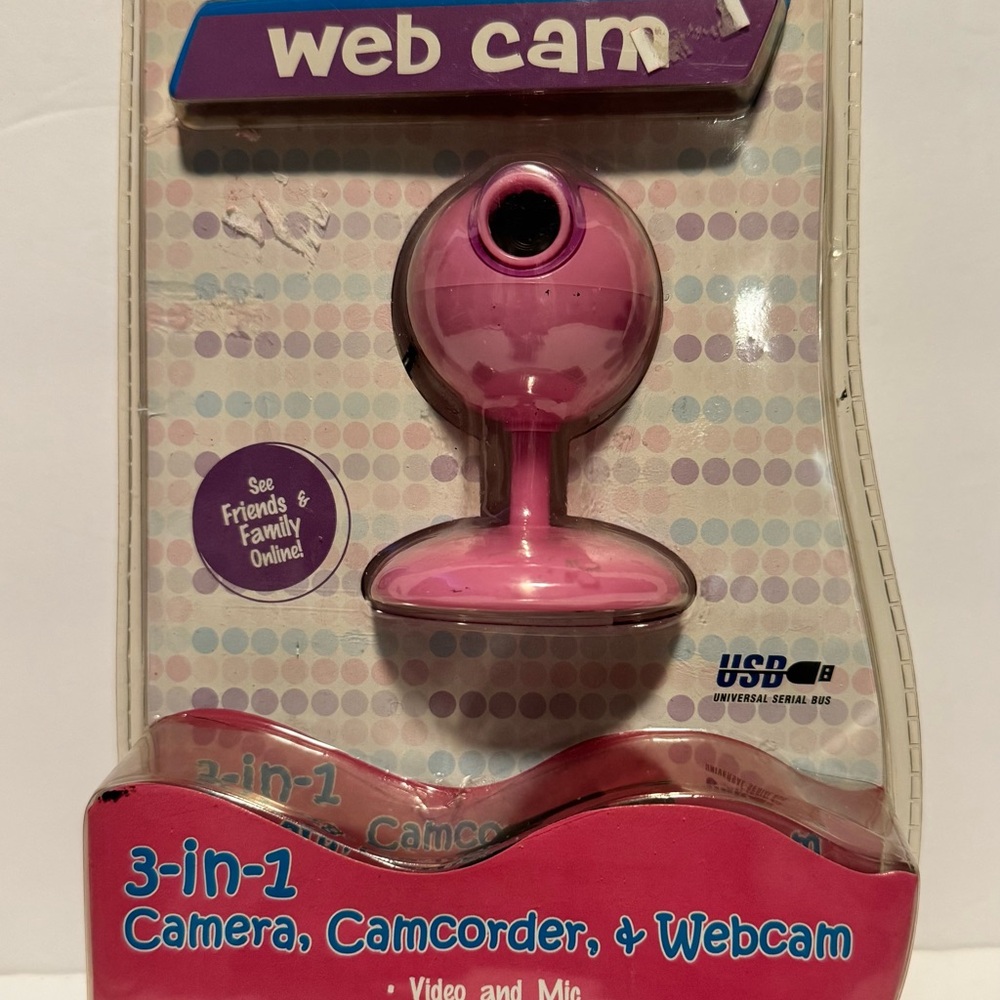 Cyber Gear WebCam 3-in-1 camera camcorder and WebCam Vintage Unopened